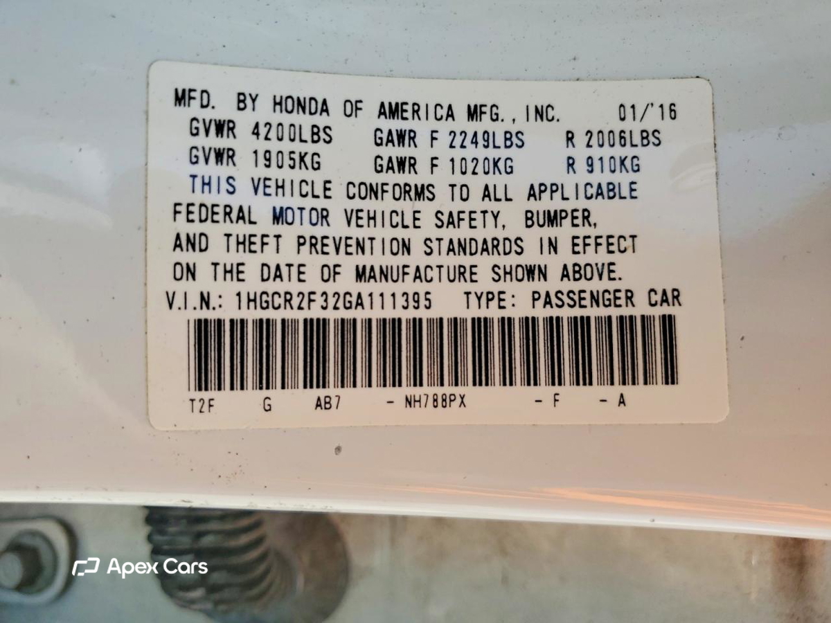 Honda Accord 2016