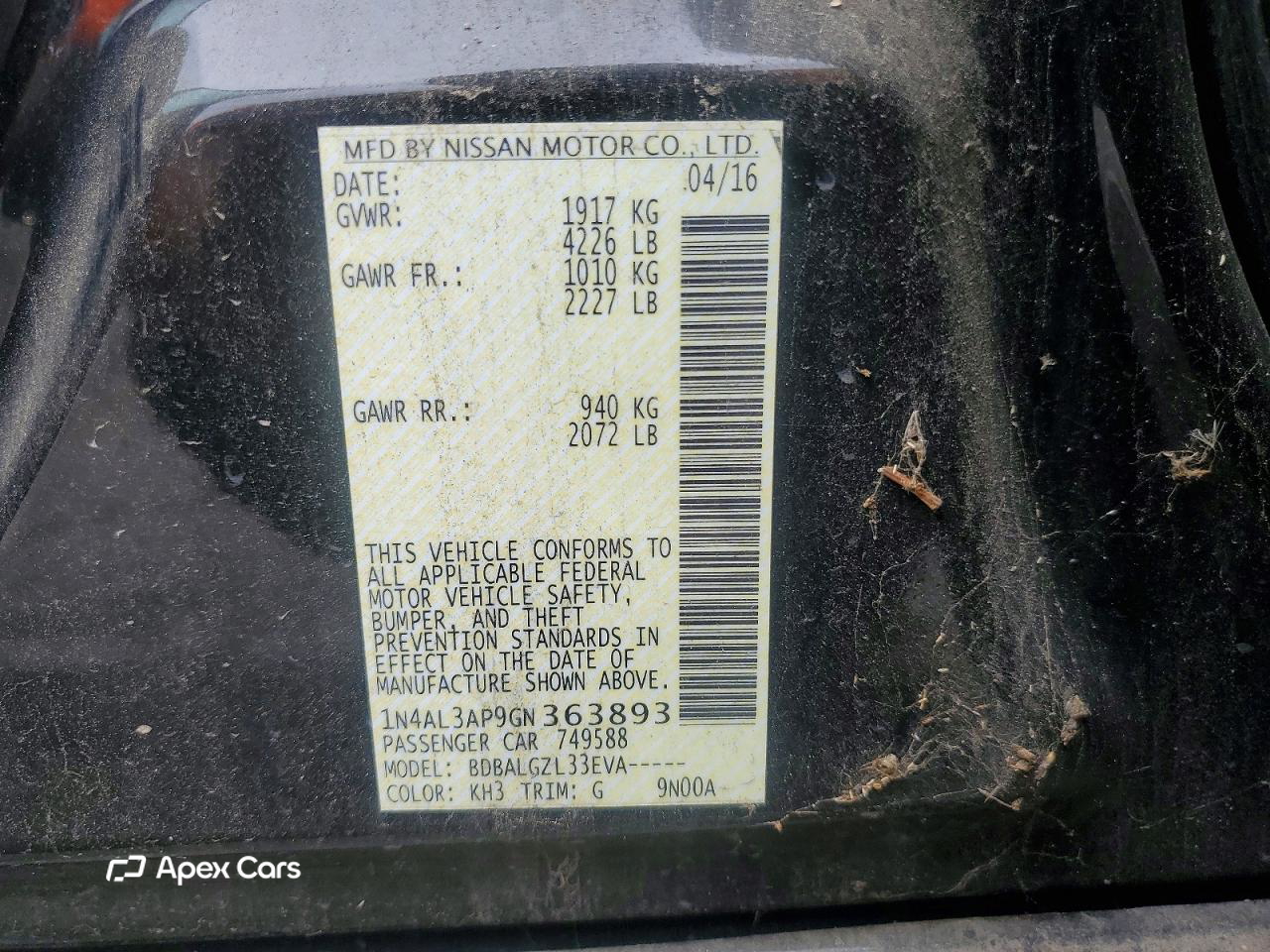Nissan Altima 2016