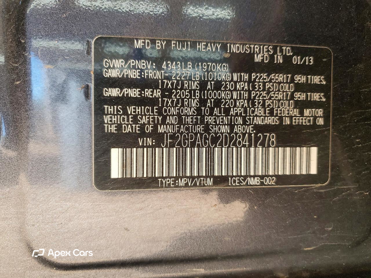 Subaru XV 2013