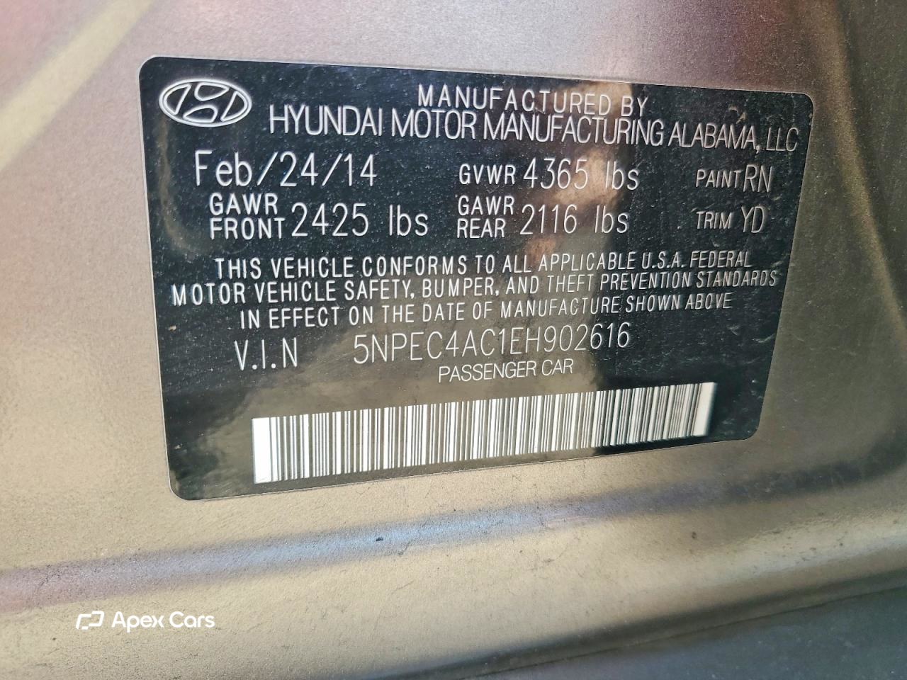 Hyundai Sonata 2014