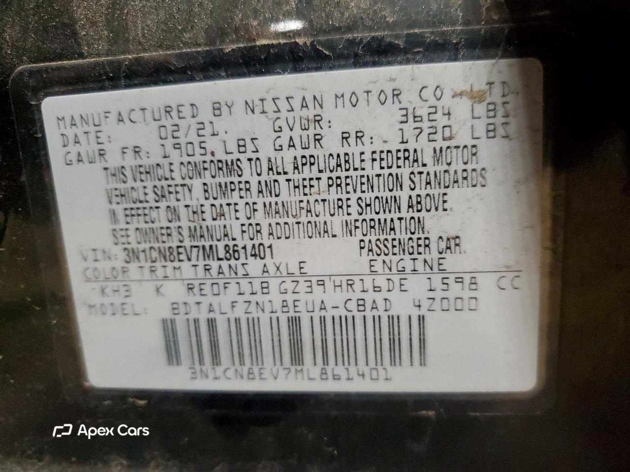 Nissan Versa 2021