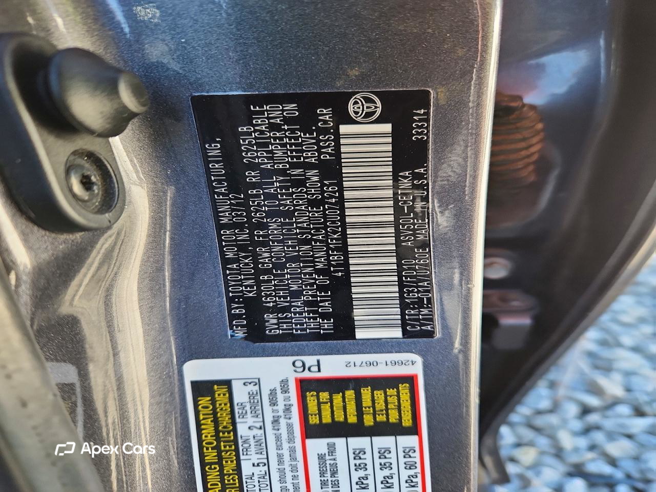Toyota Camry 2012