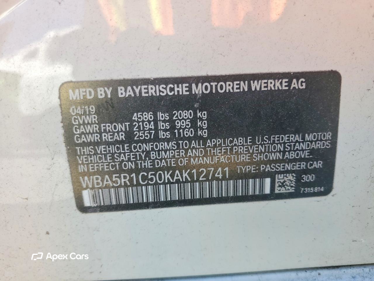 BMW Series 3 2019