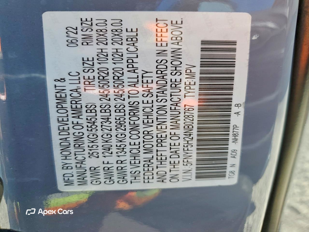 Honda Pilot 2022