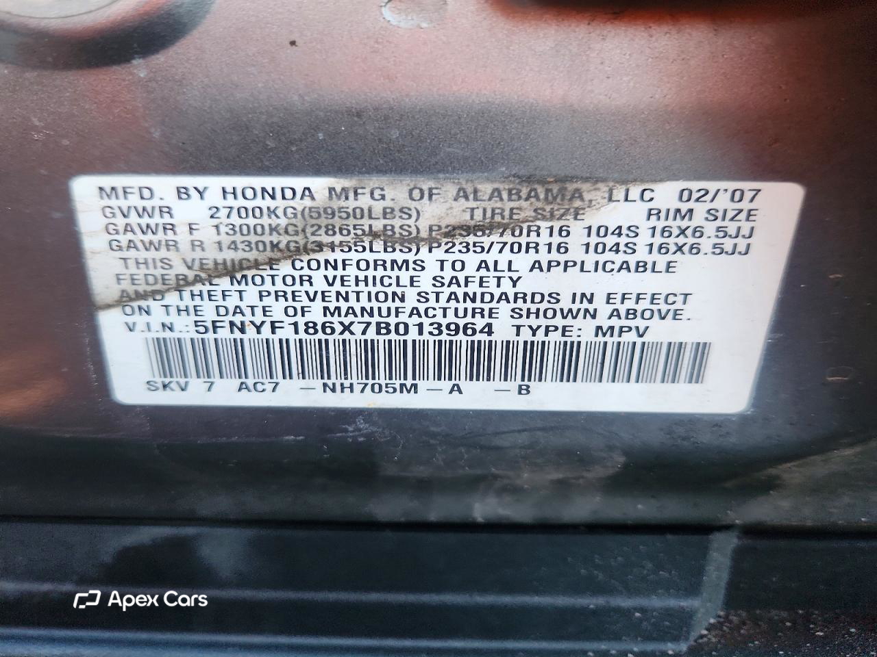 Honda Pilot 2007