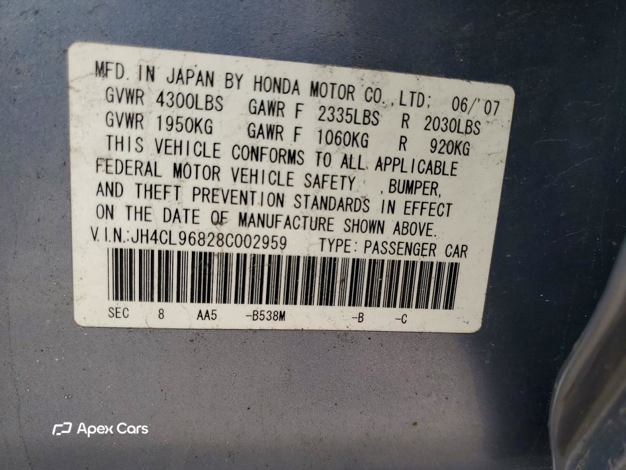 Acura TSX 2008