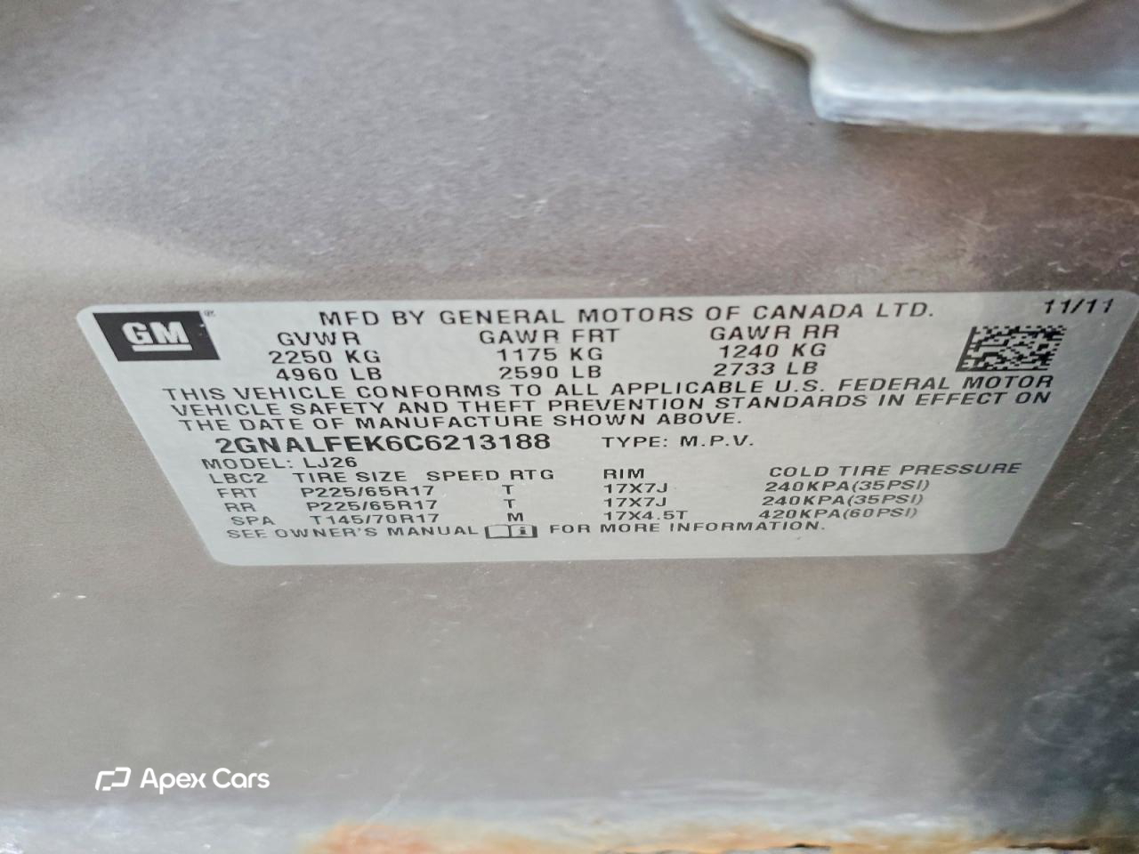 Chevrolet Equinox 2012