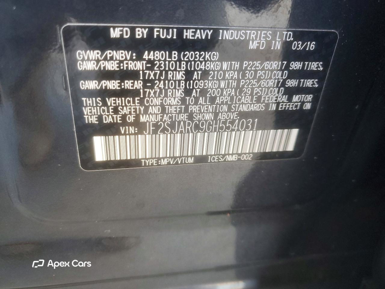 Subaru Forester 2016