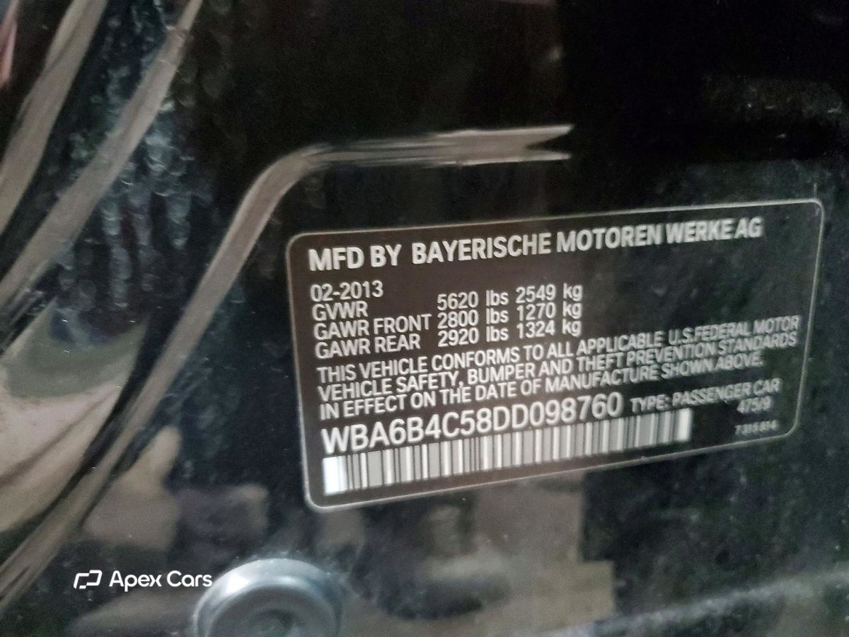 BMW Series 6 2013