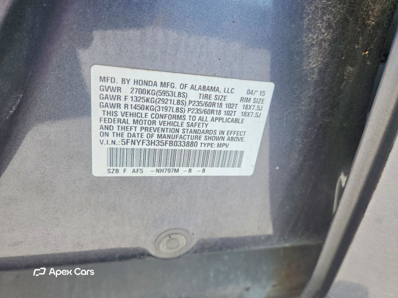 Honda Pilot 2015