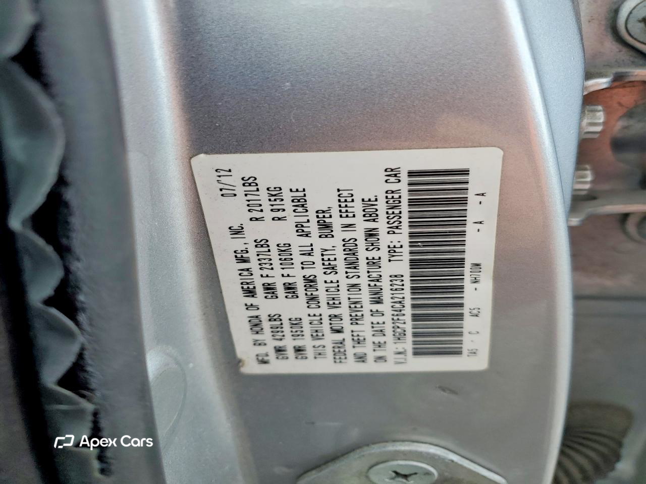 Honda Accord 2012
