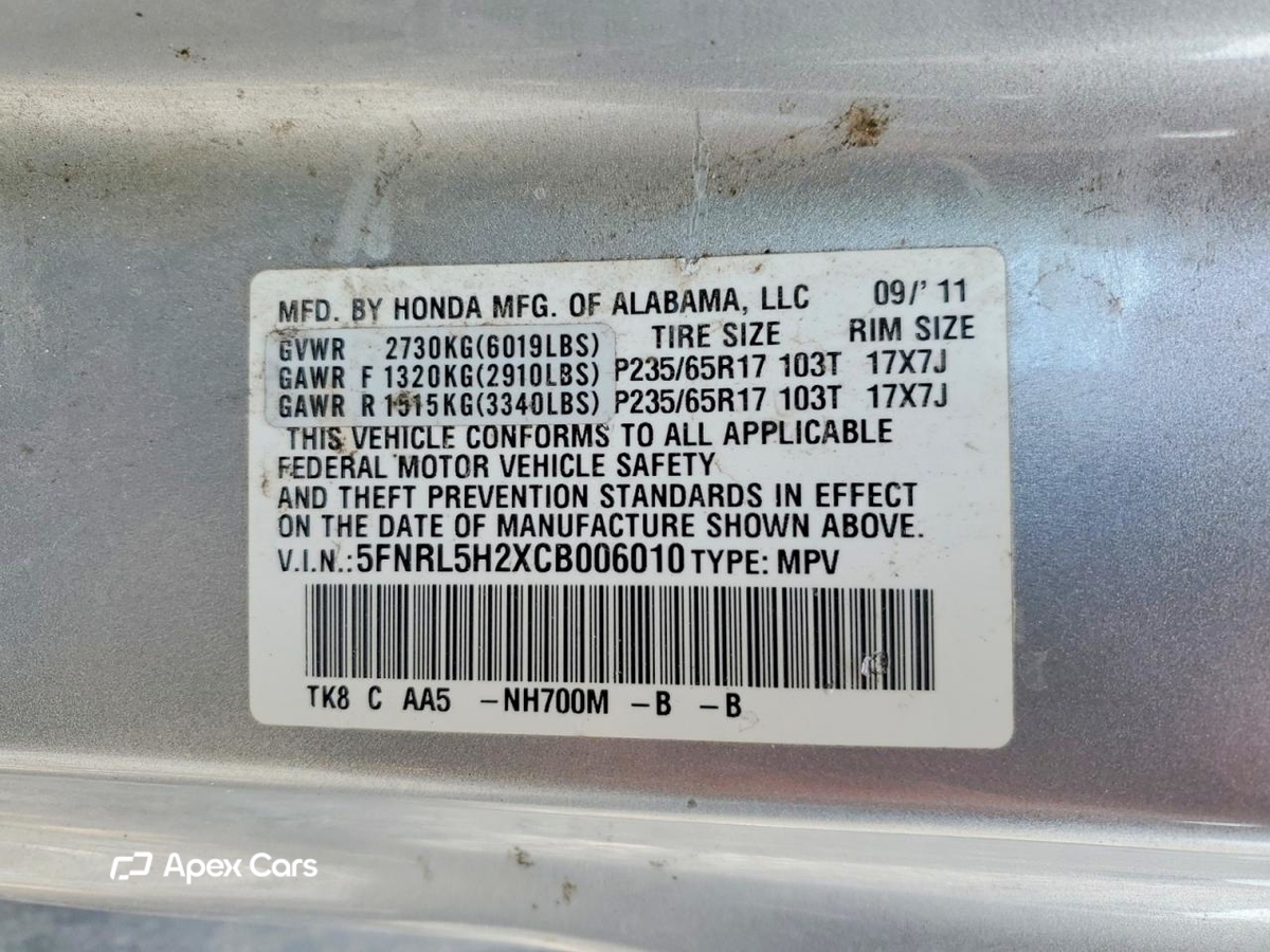 Honda Odyssey 2012