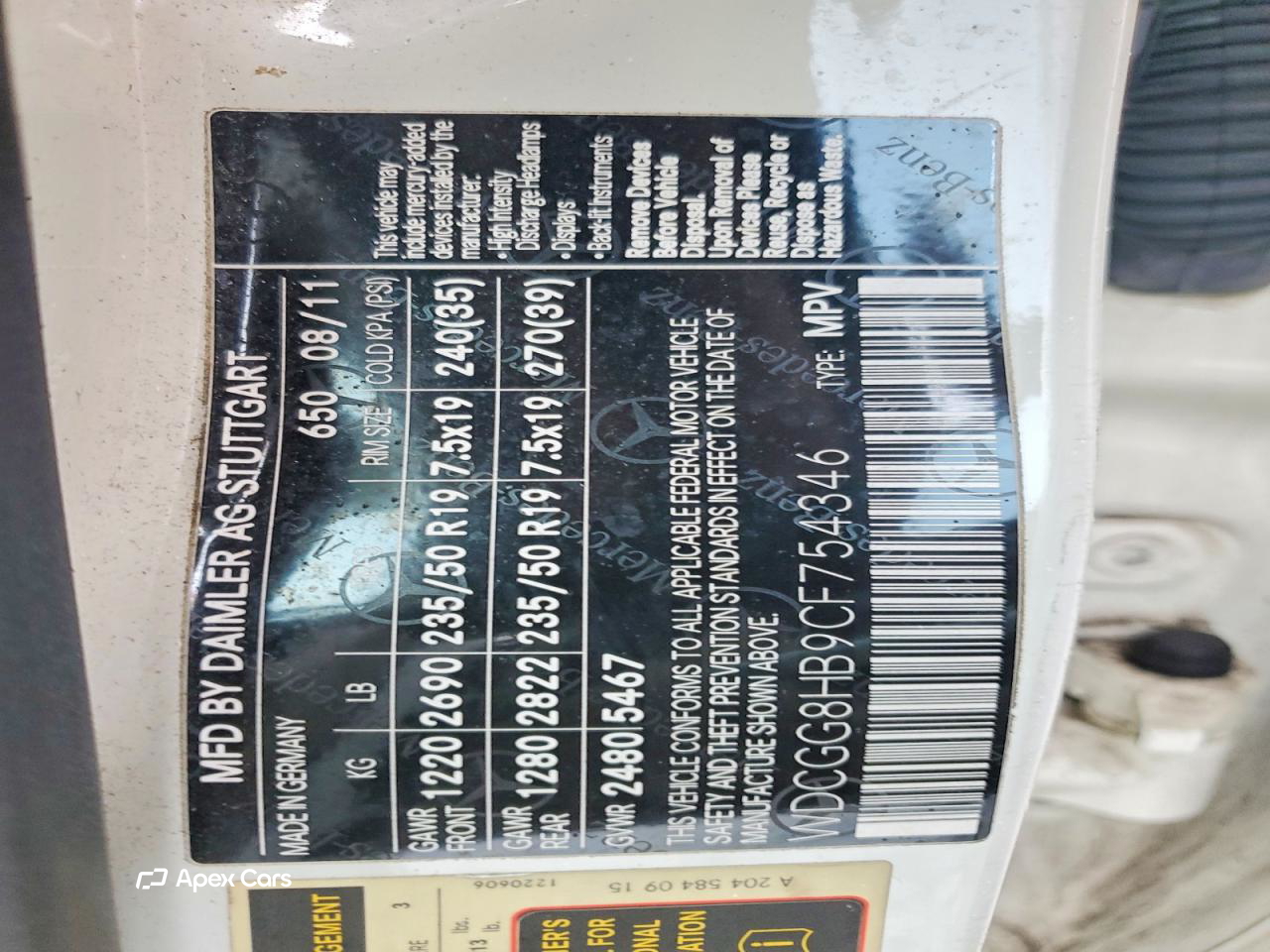 Mercedes-Benz GLK-klasse 2012