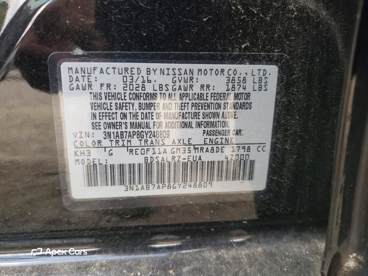 Nissan Sentra 2016