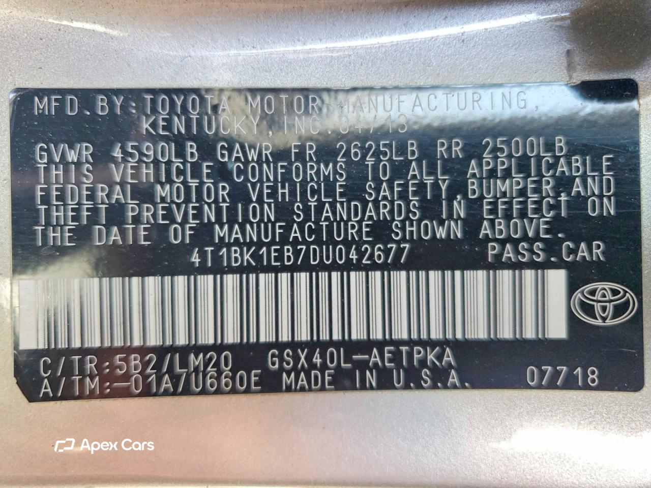 Toyota Avalon 2013