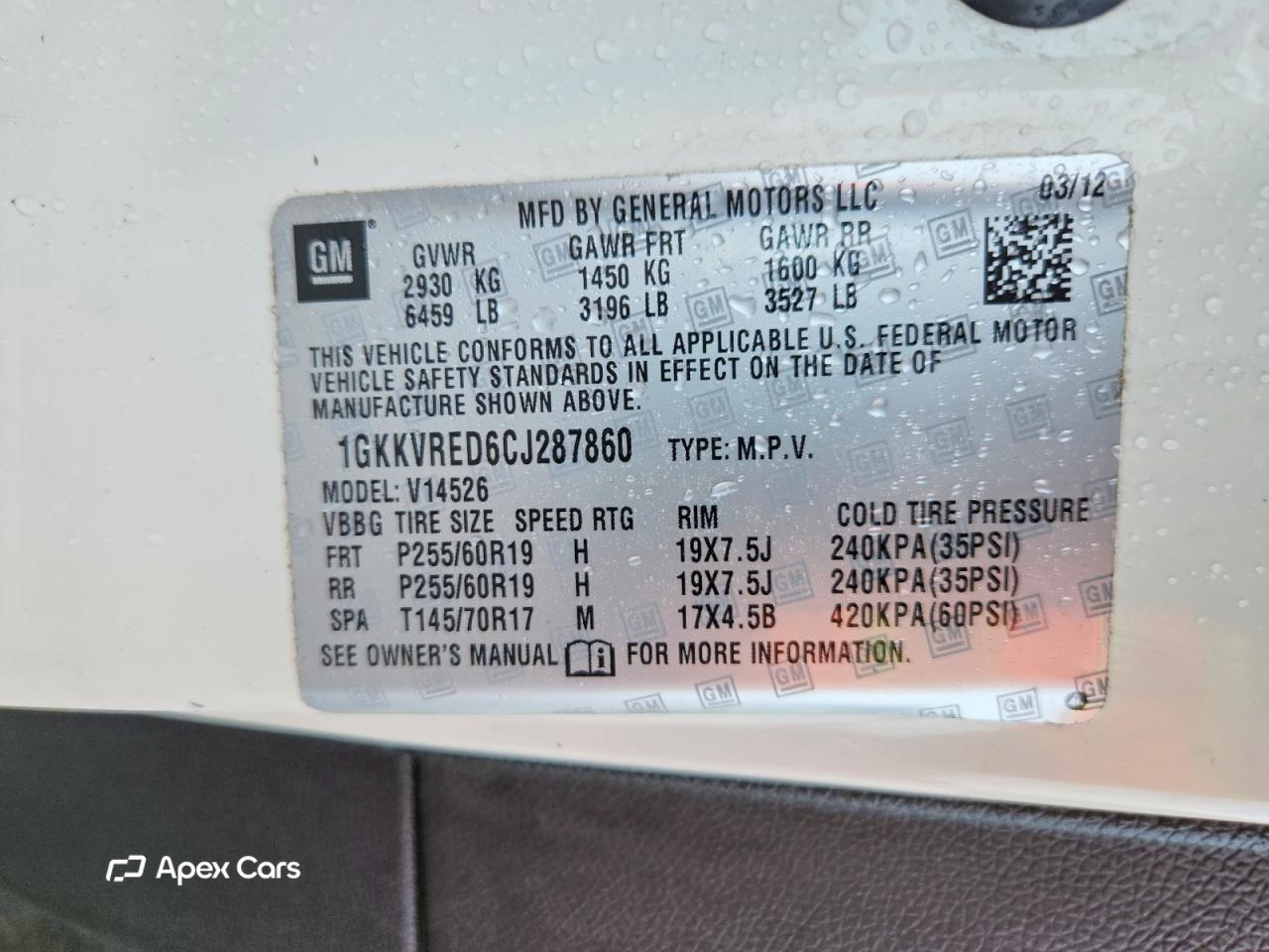 GMC Acadia 2012