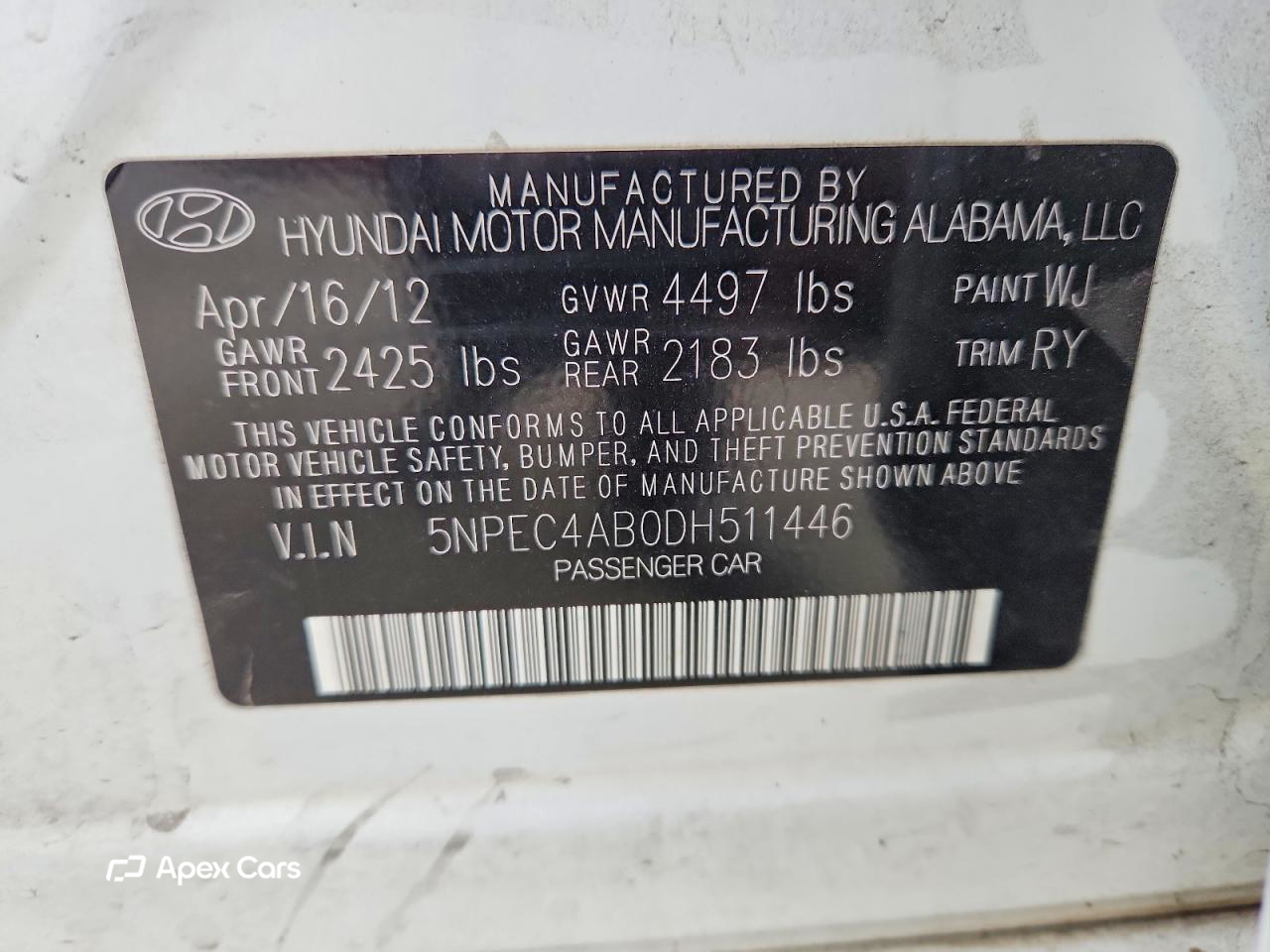 Hyundai Sonata 2013