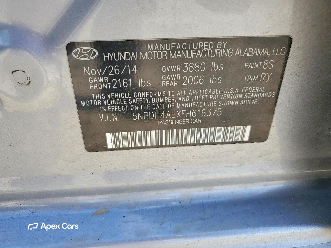 Hyundai Elantra 2015