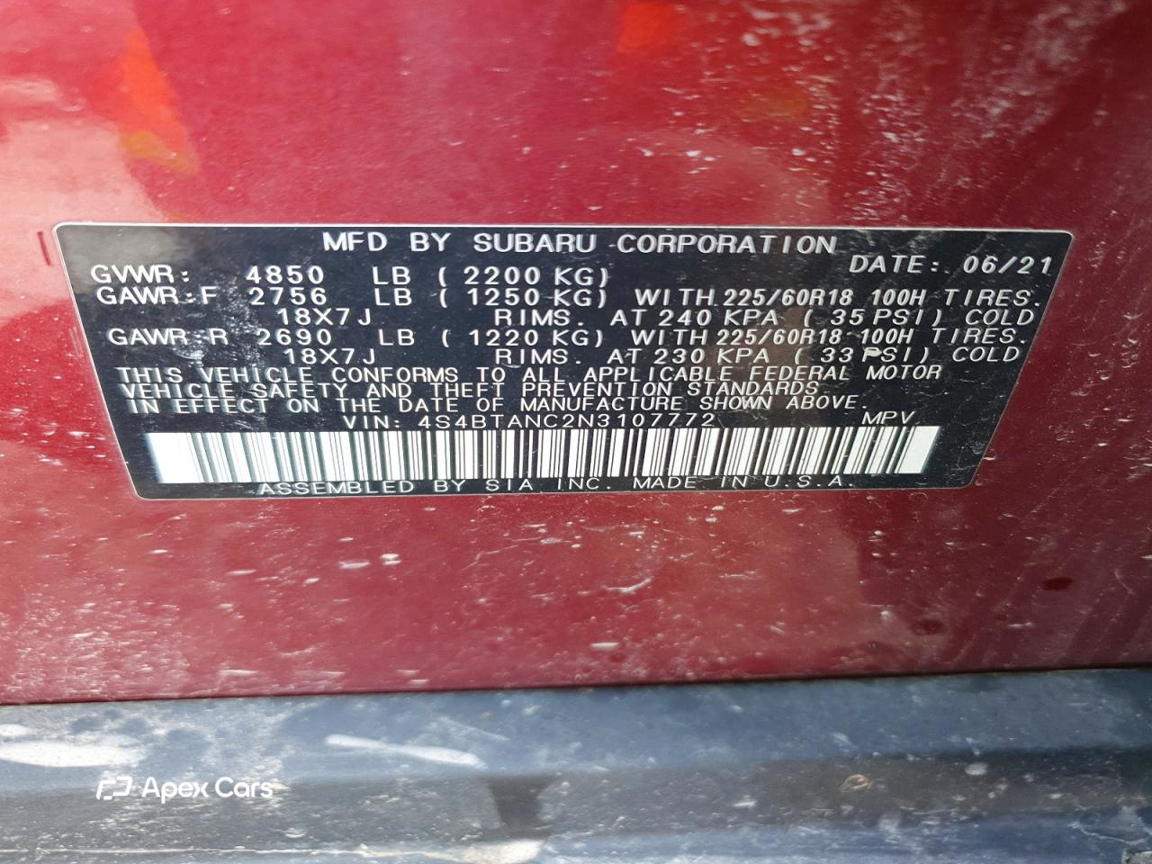 Subaru Outback 2022