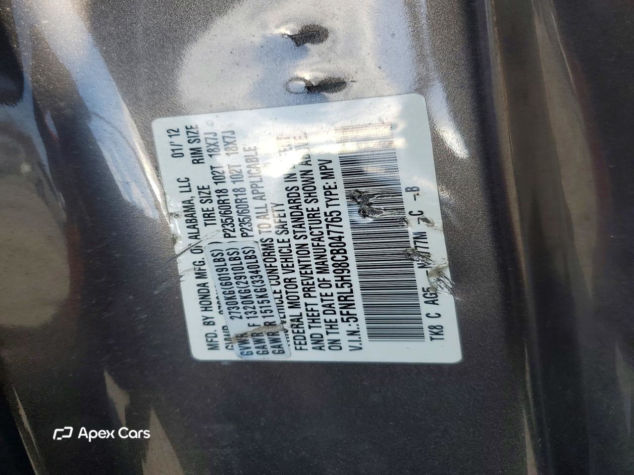 Honda Odyssey 2012