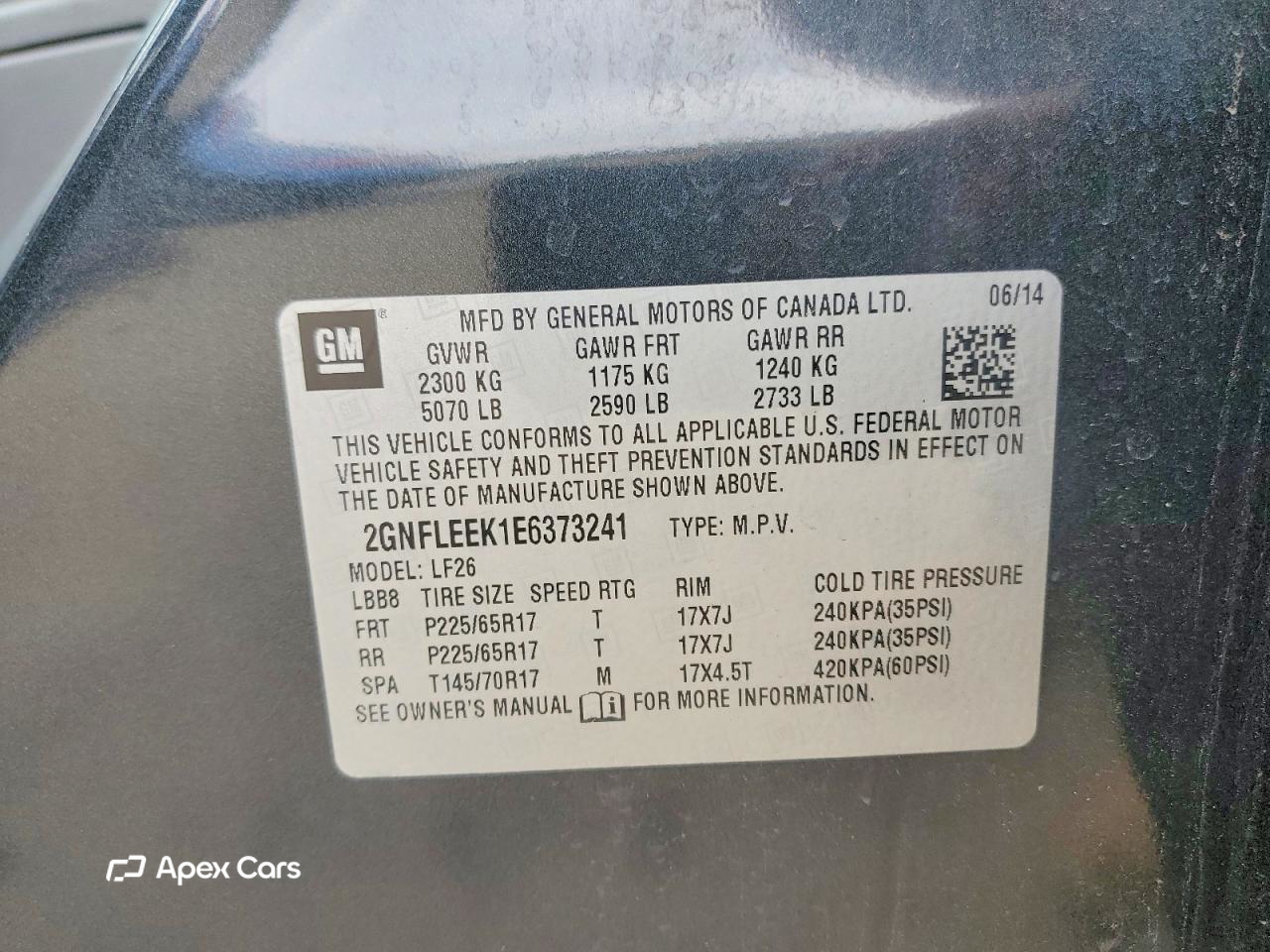 Chevrolet Equinox 2014