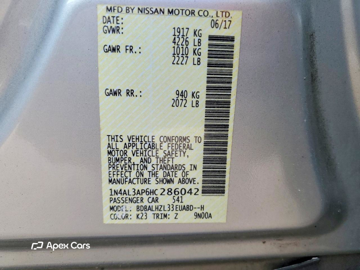 Nissan Altima 2017