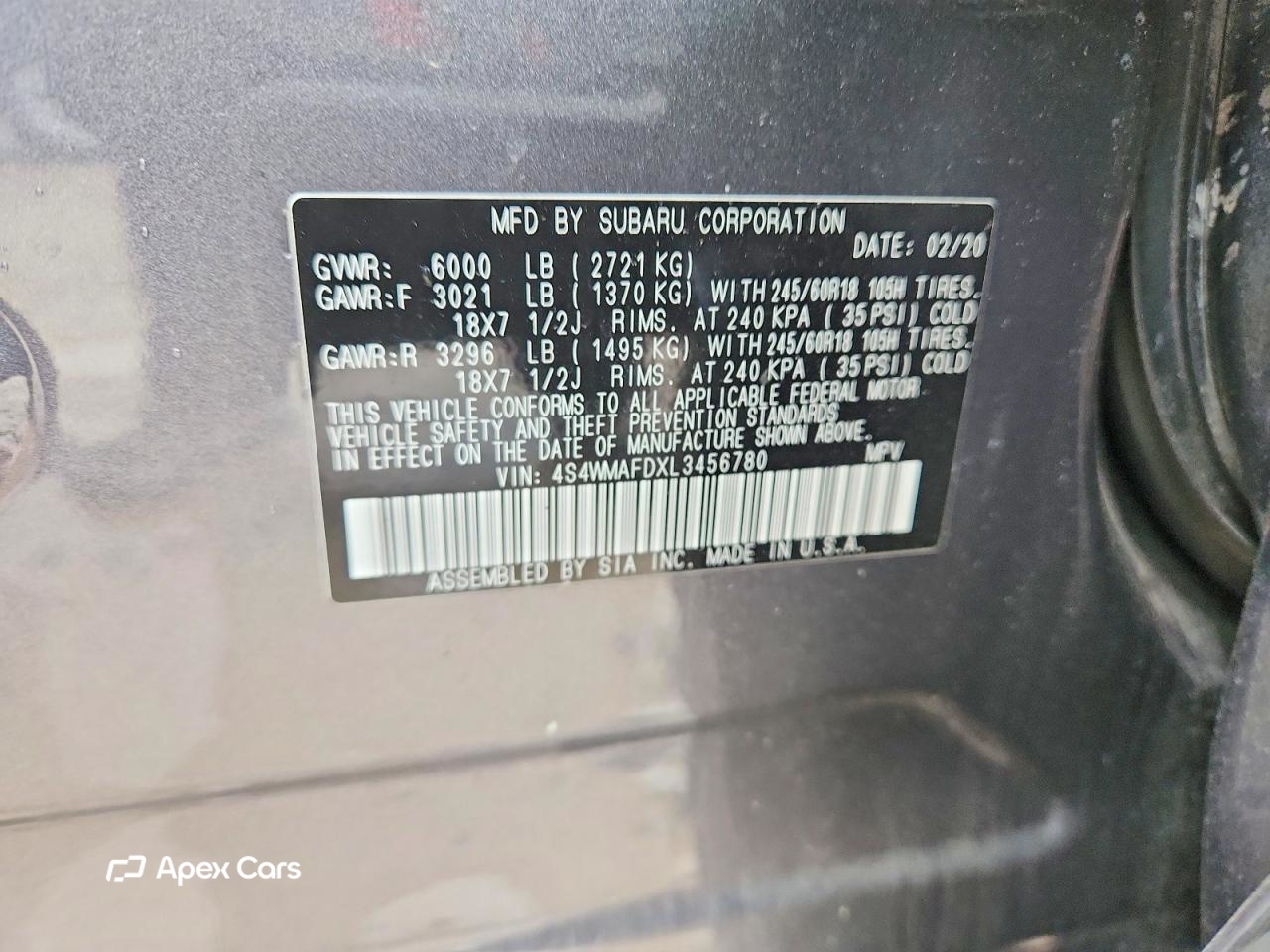 Subaru Ascent 2020