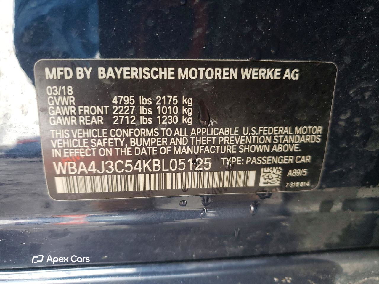 BMW Series 4 2019