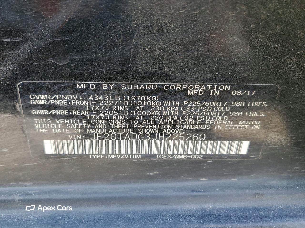 Subaru XV 2018