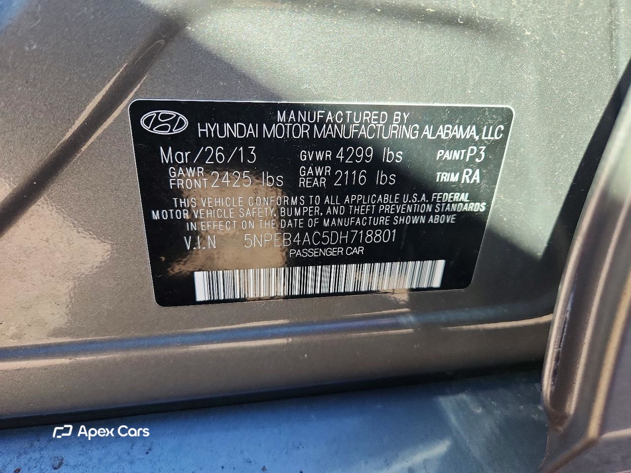 Hyundai Sonata 2013