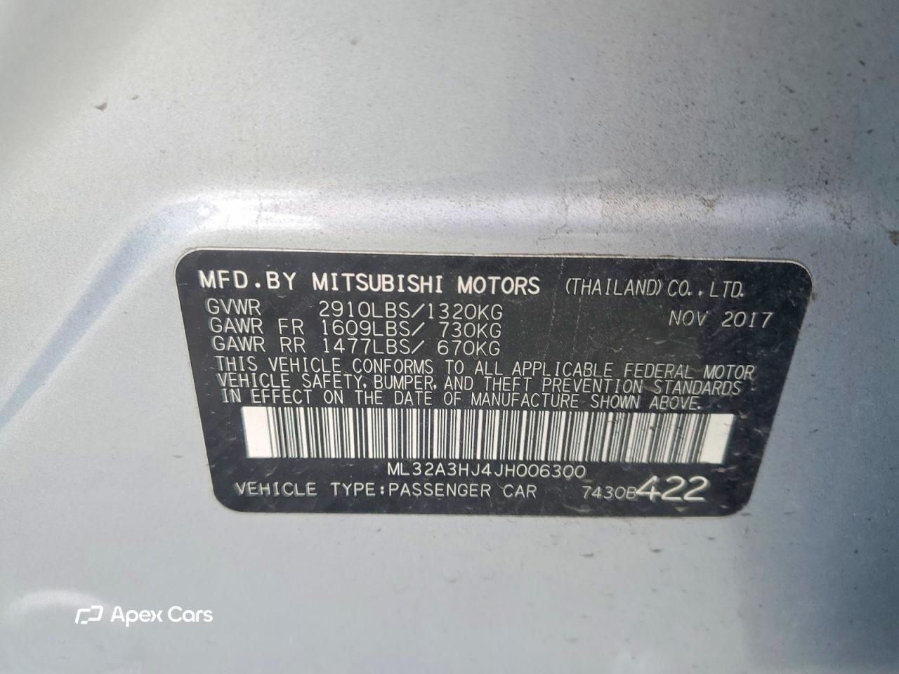 Mitsubishi Mirage 2018