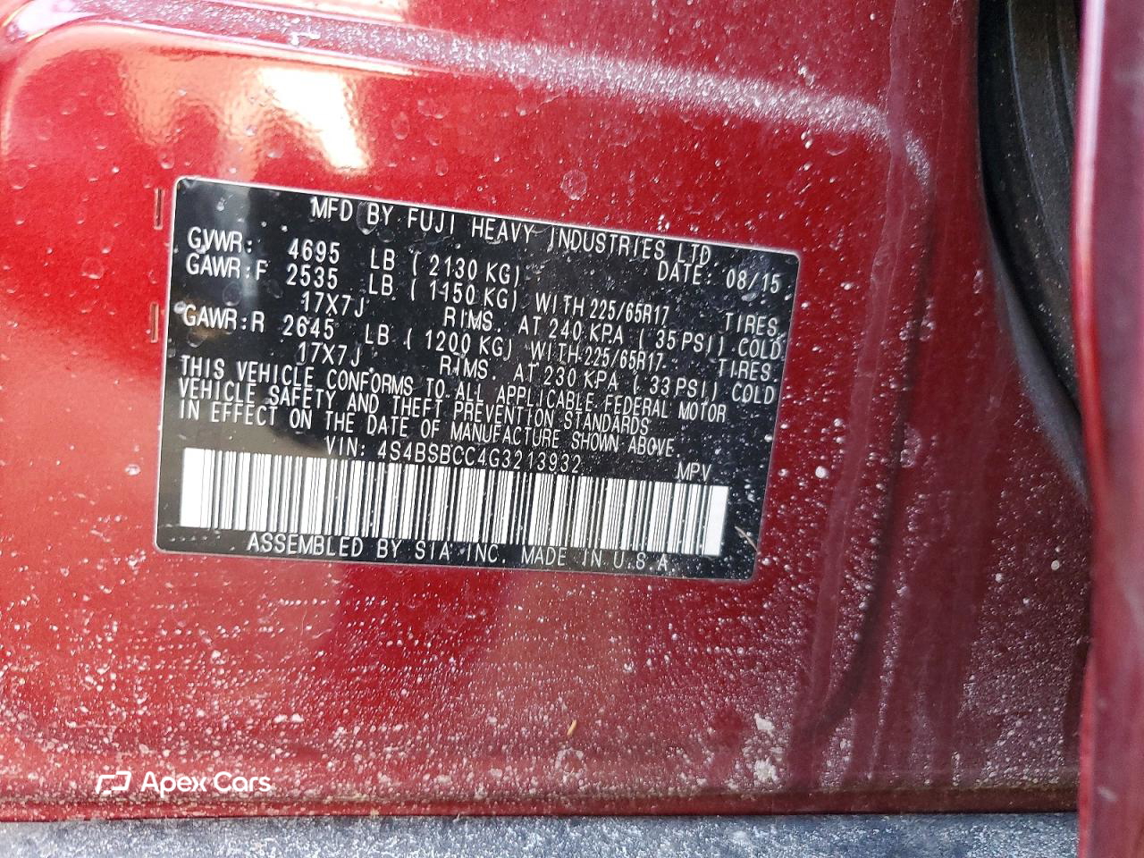 Subaru Outback 2016