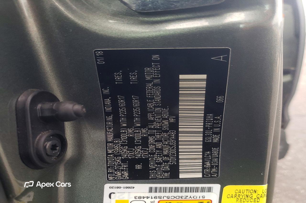 Toyota Sienna 2018