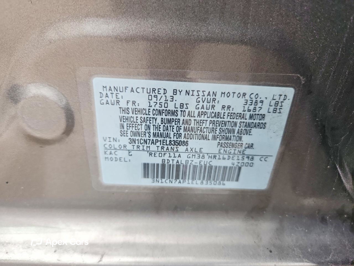 Nissan Versa 2014