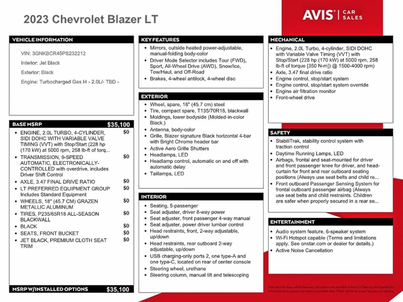 Chevrolet Blazer 2023