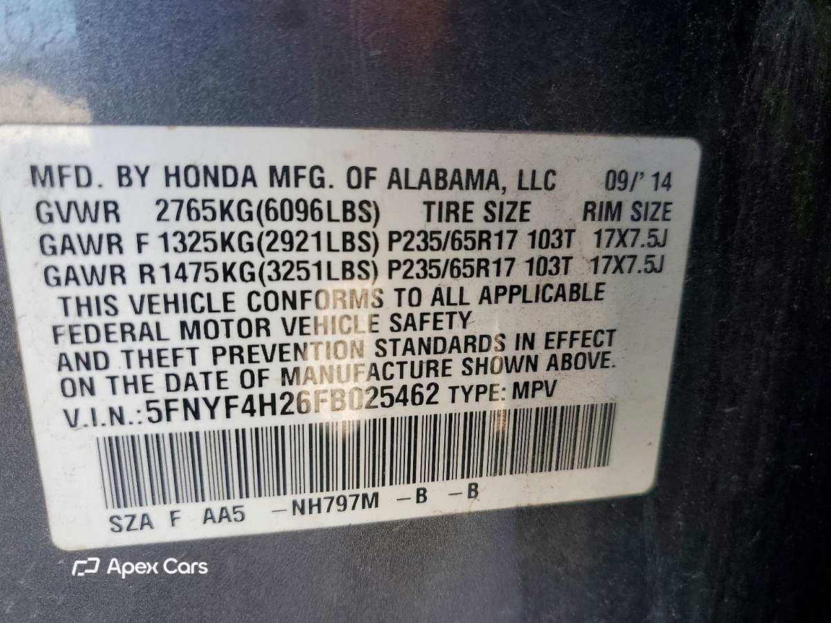 Honda Pilot 2015