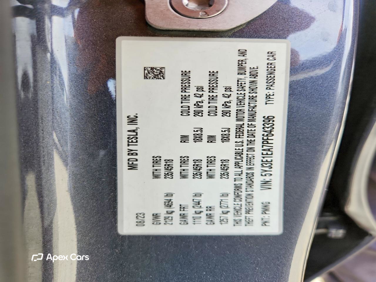 Tesla Model 3 2023