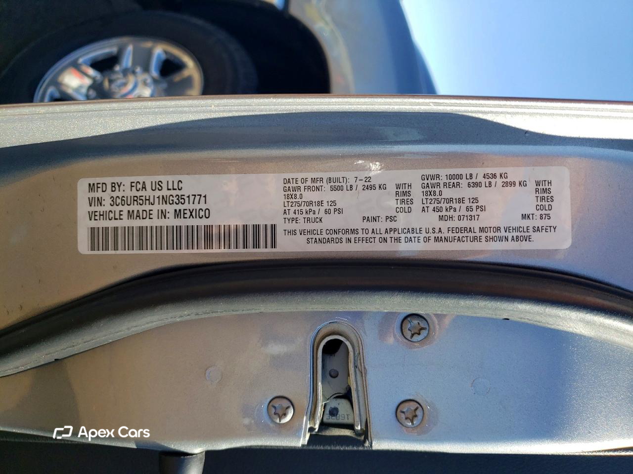 RAM 2500 2022