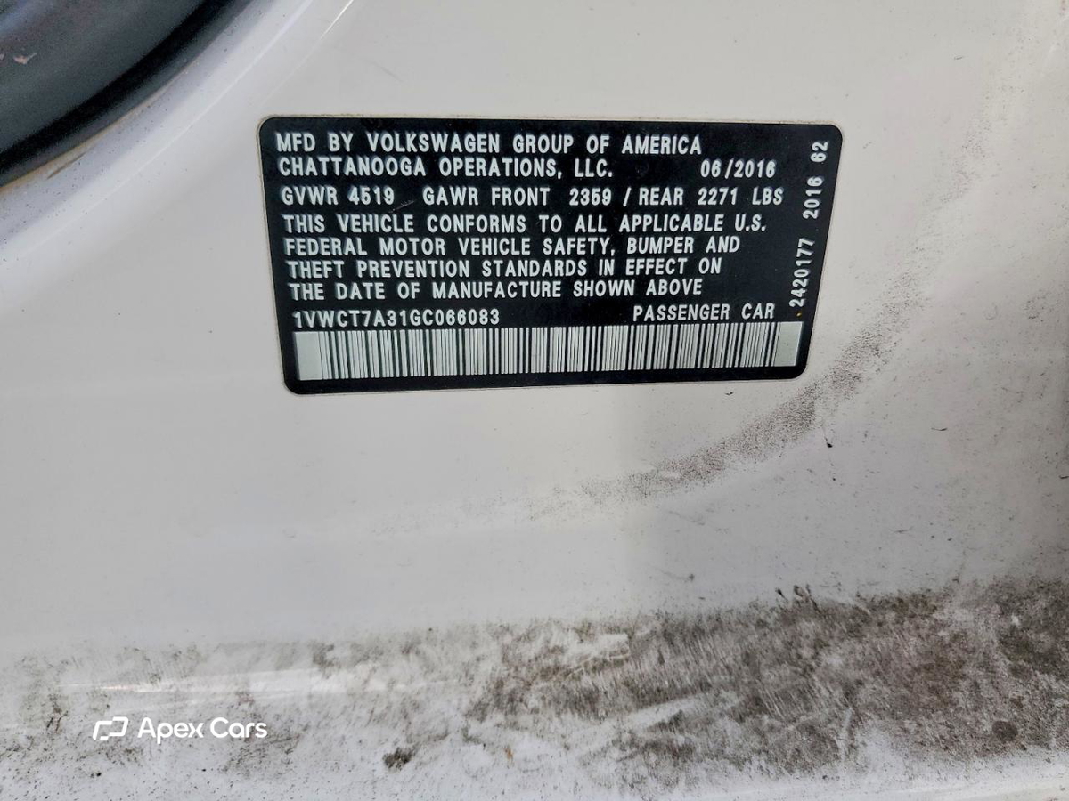 Volkswagen Passat 2016