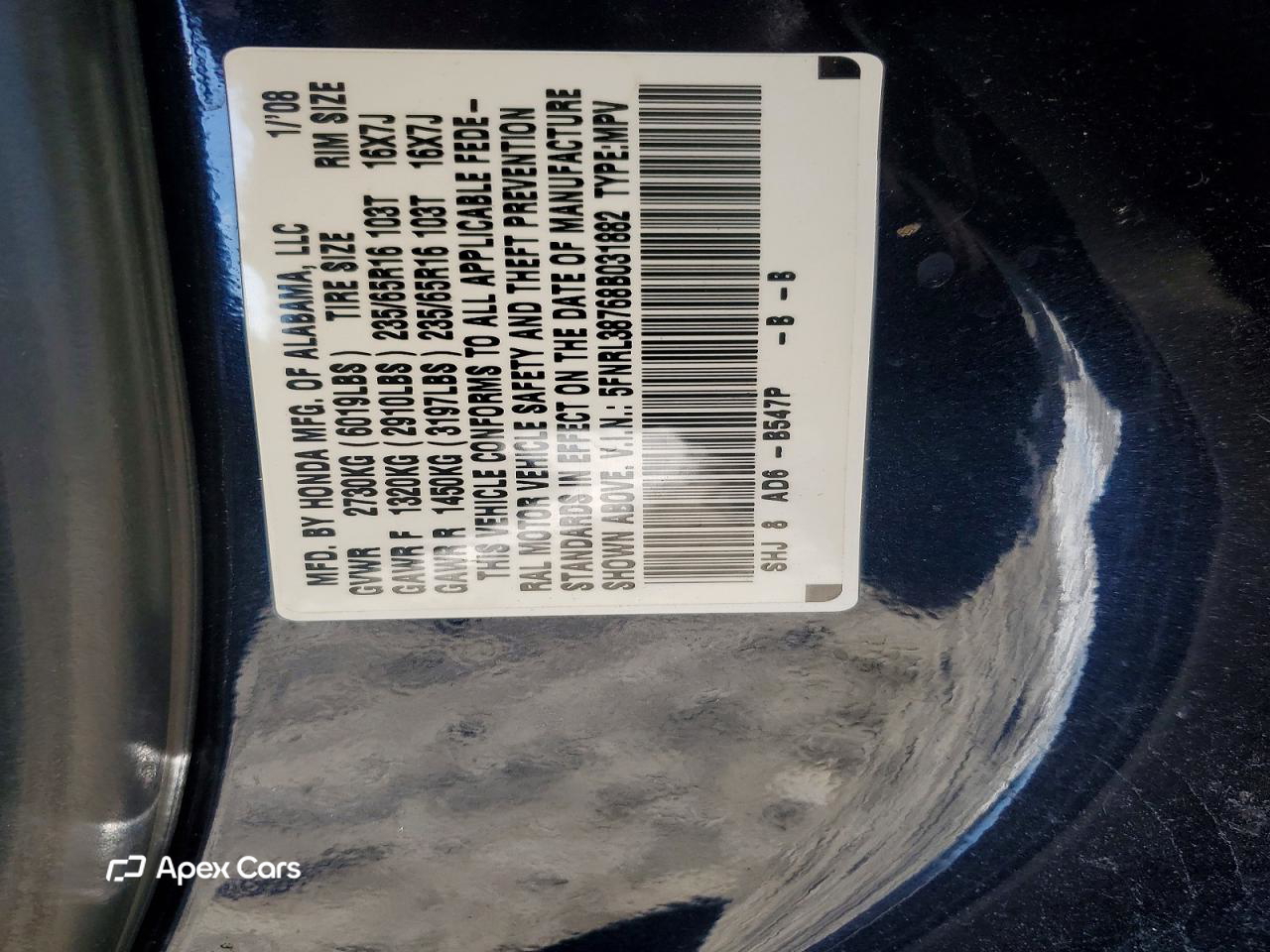 Honda Odyssey 2008