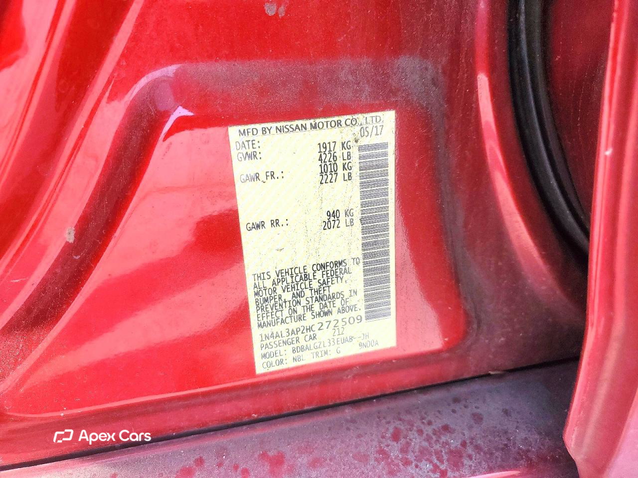 Nissan Altima 2017