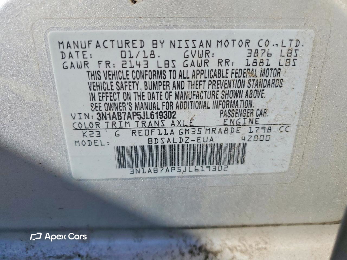 Nissan Sentra 2018