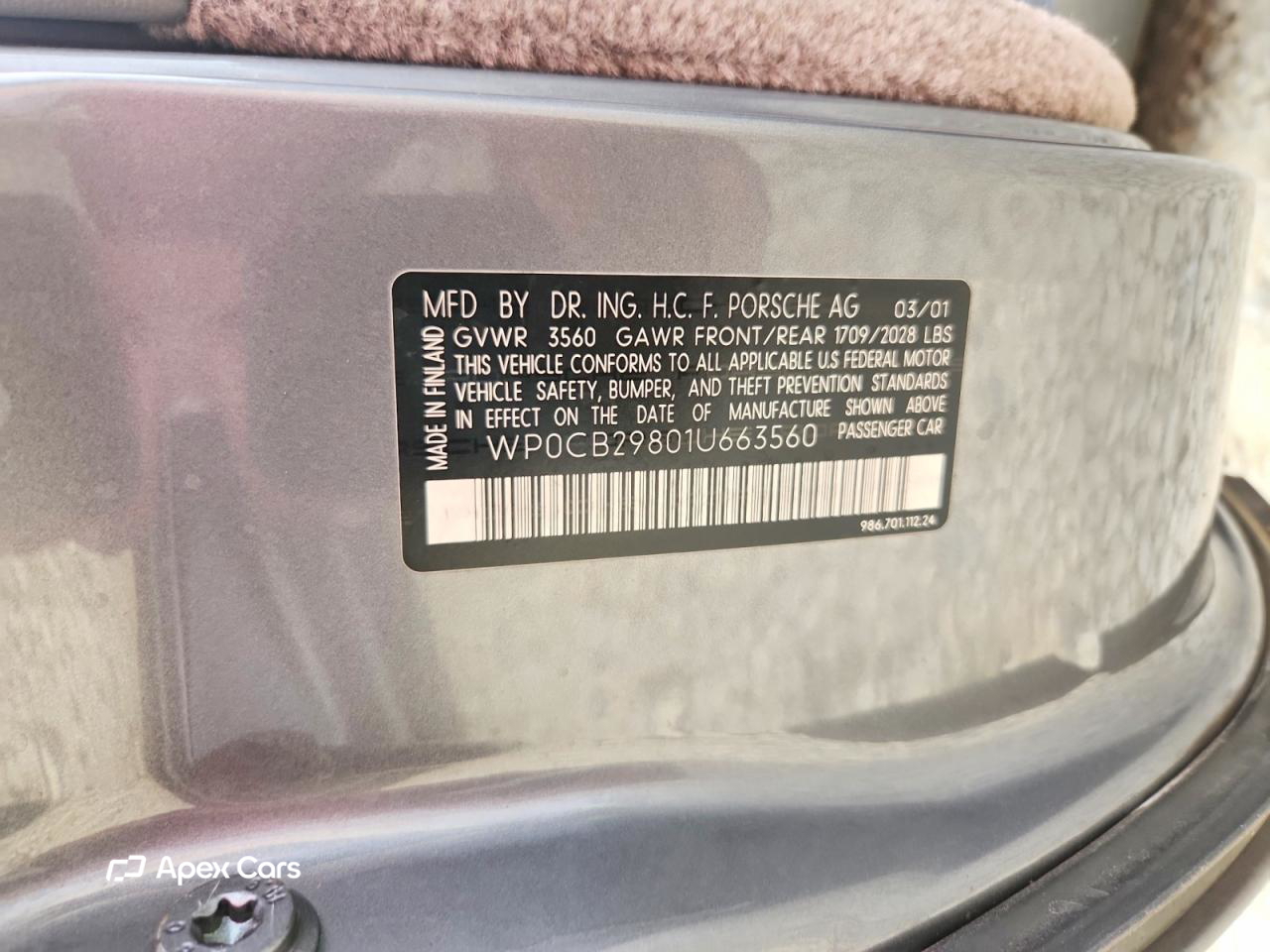 Porsche Boxster 2001