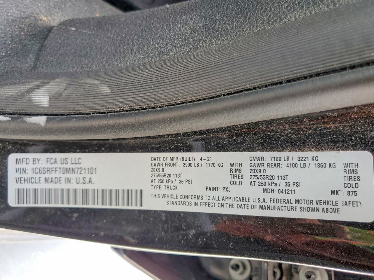RAM 1500 2021