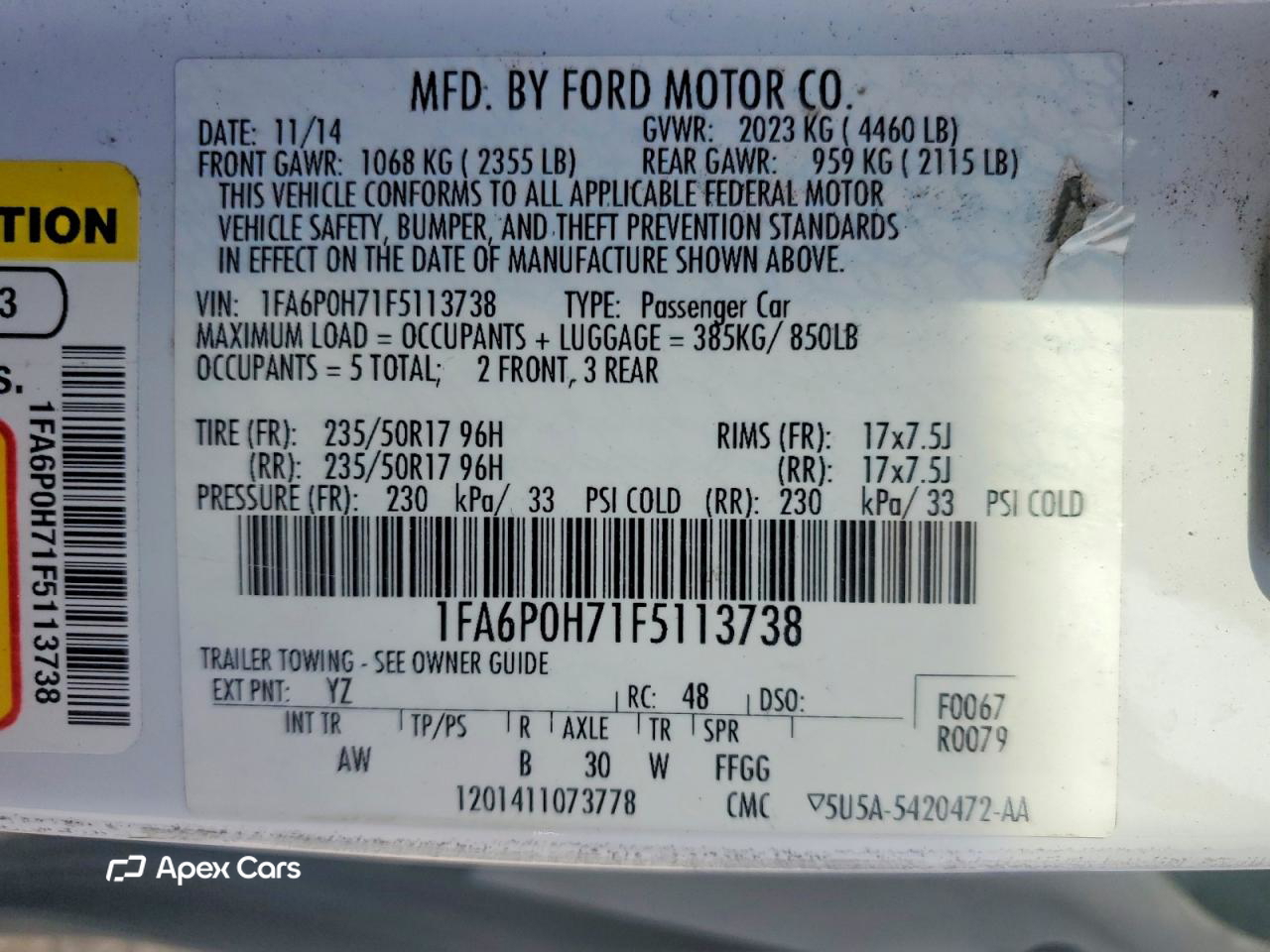 Ford Fusion 2015