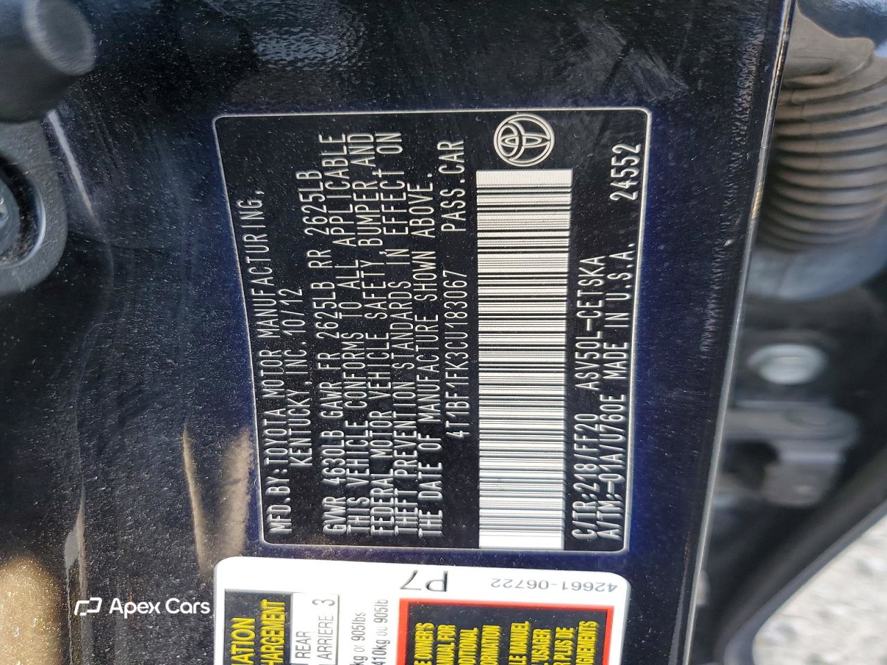Toyota Camry 2012