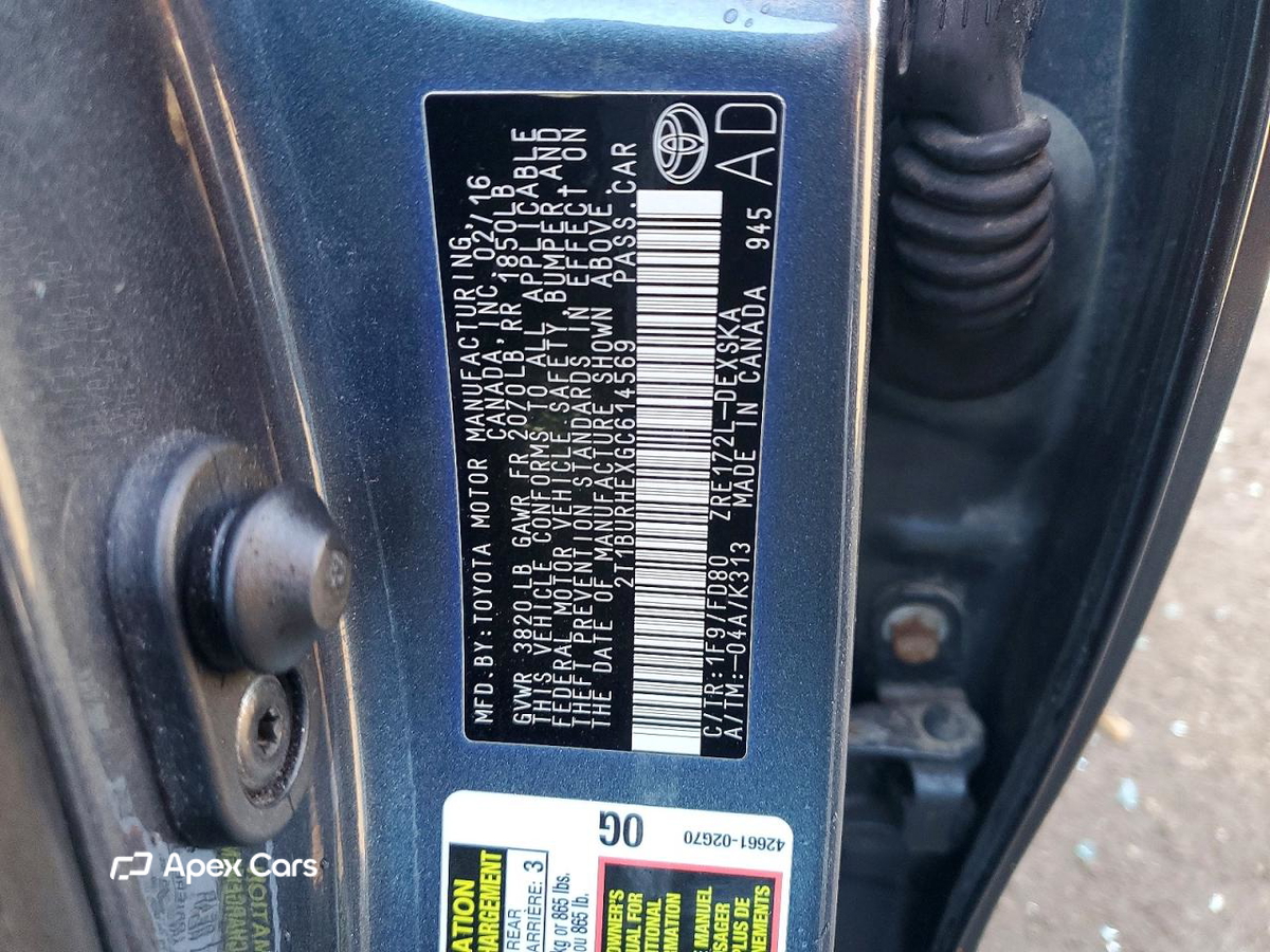 Toyota Corolla 2016
