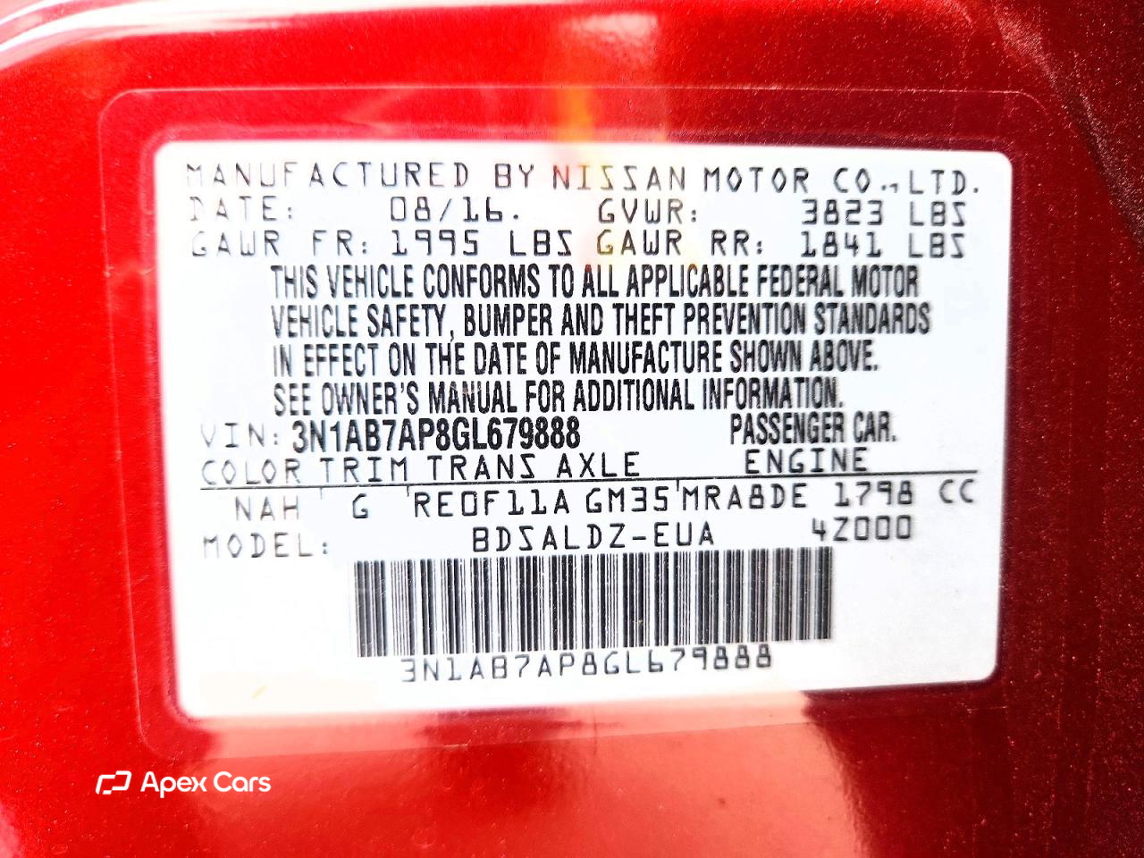 Nissan Sentra 2016