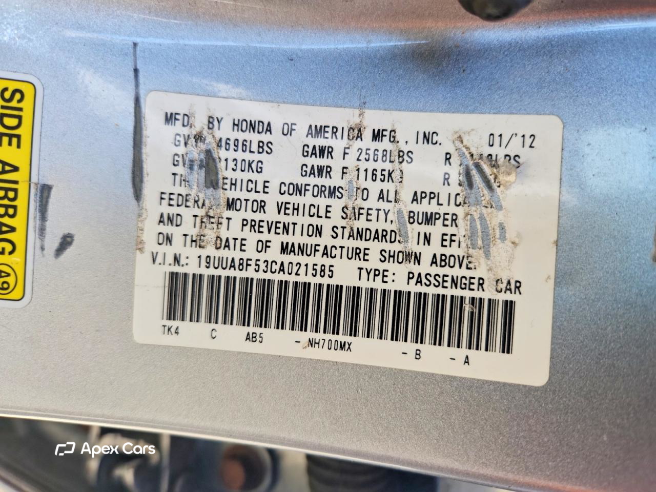 Acura TL 2012