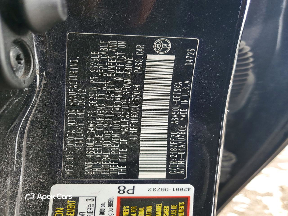 Toyota Camry 2012